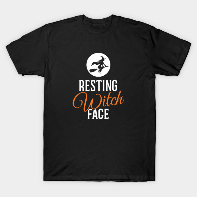 Resting Witch Face Halloween T-Shirt-TOZ